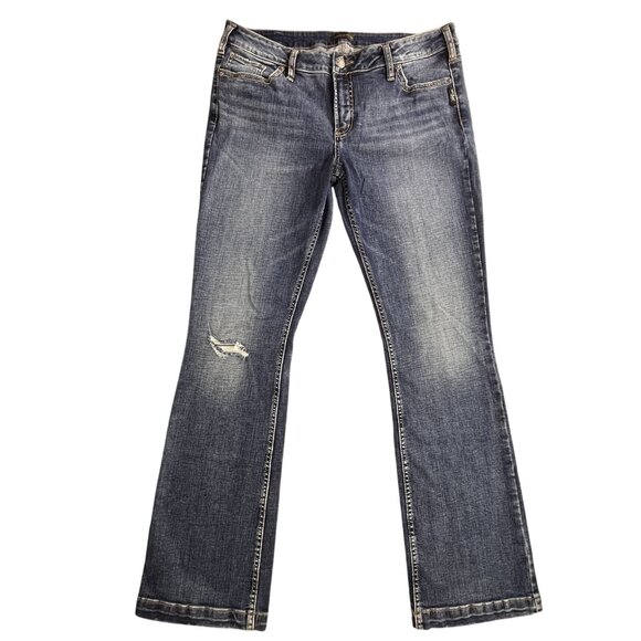Silver Jeans Women's Boot Cut in Dark Blue - Picture 1 of 15